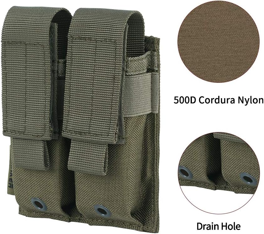 EXCELLENT ELITE SPANKER Molle Single/Double Pistol Mag Pouch Tactical Magazine Pouch Tool Organizer Holder