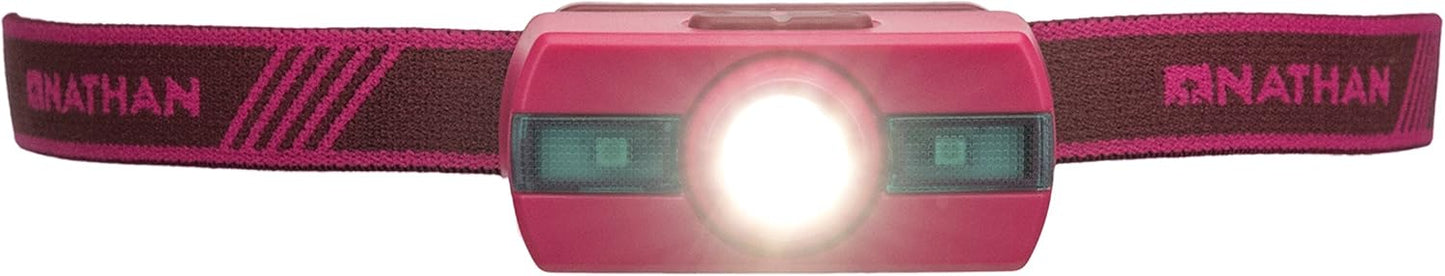 Nathan LED Headlamp for Running, Hiking, Biking, Camping, Hunting and more. Neutron Fire FlashLight