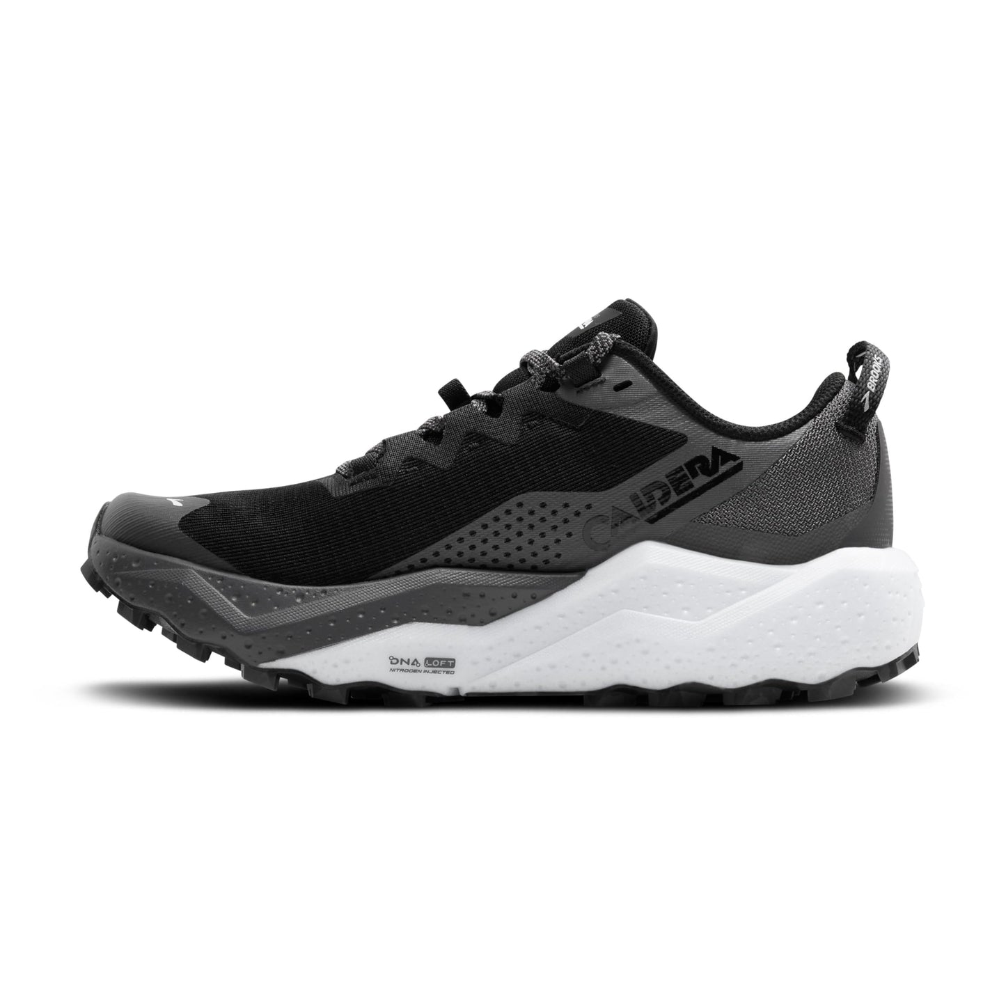 Brooks Women’s Caldera 8 Ultra Trail Running Shoe - Black/Blackened Pearl/White - 8 Medium