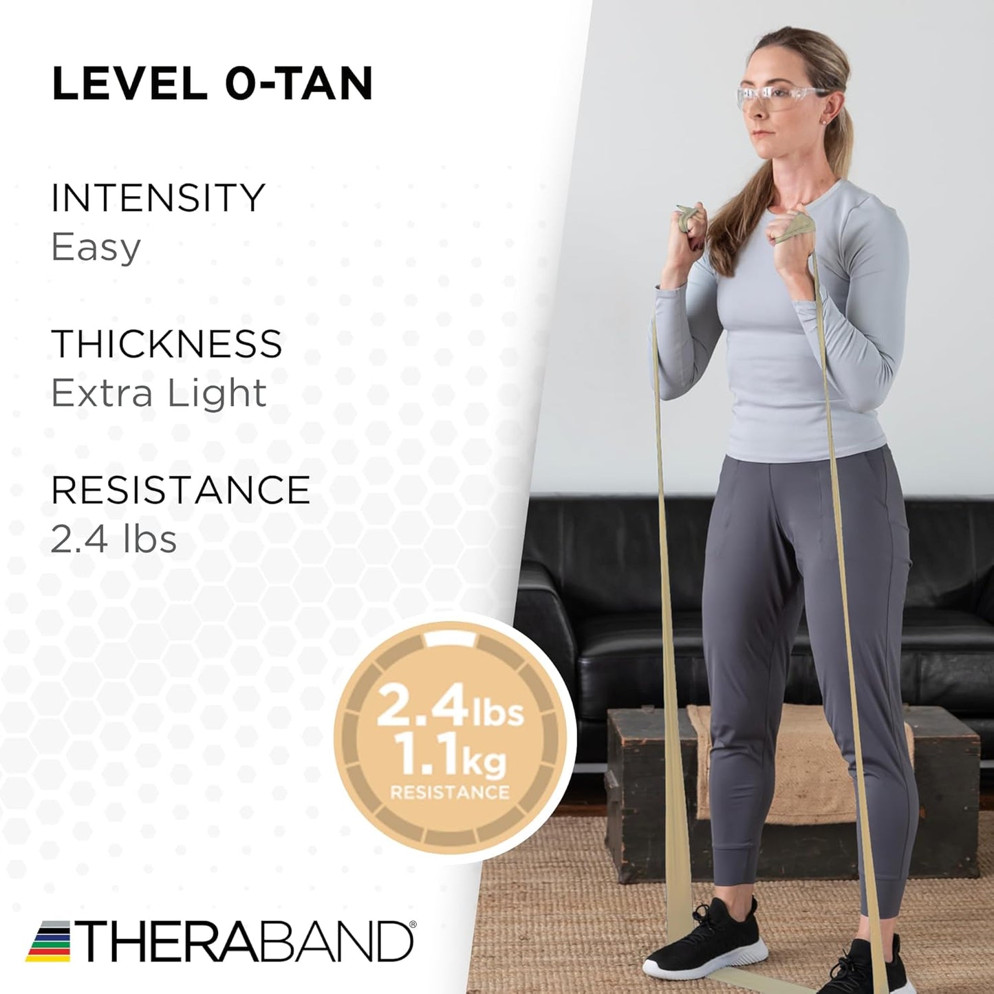 THERABAND Resistance Band, Green, Heavy, 50-Yard Roll, Latex Elastic Band for Exercise, Stretching, Physical Therapy, Yoga, Pilates, Home Workouts, Cut-to-Length, Color-Coded Levels