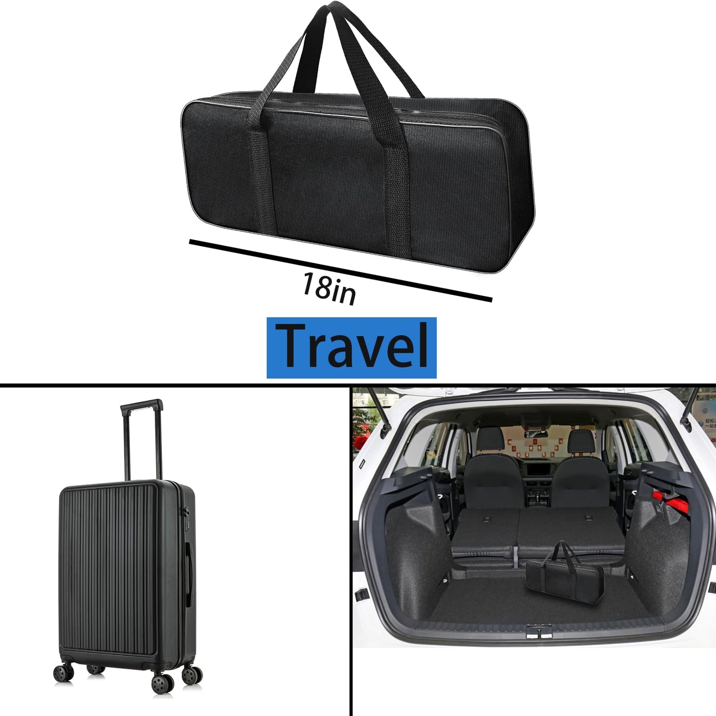 2PCS Fishing Pole Combo,Carbon Fiber Fishing Pole ，12 +1 Shielded Bearings Stainless Steel BB Spinning Reels Fishing Carrier Bag for Travel Saltwater Freshwater (6.9FT)