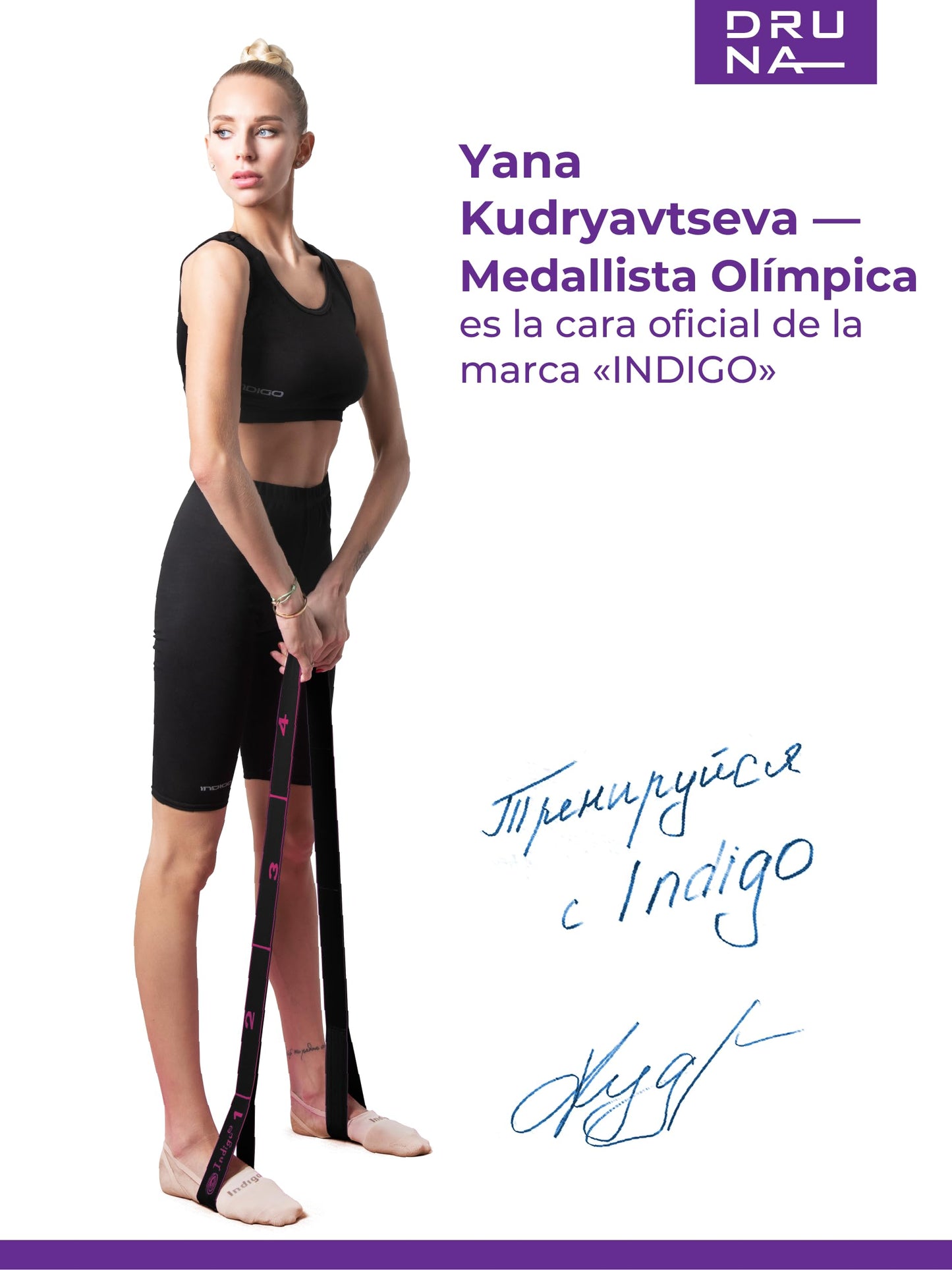 8-Loop Resistance Stretch Band – Elastic Fitness Strap for Yoga, Pilates, Dance, Rhythmic Gymnastics & Physical Therapy (Pink)