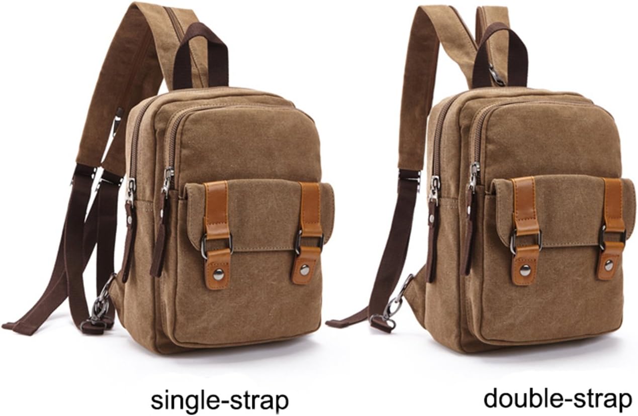 Arbag Small Cute Backpack Vintage Casual Canvas Shoulder Bag Daypack 8528bag,Grey