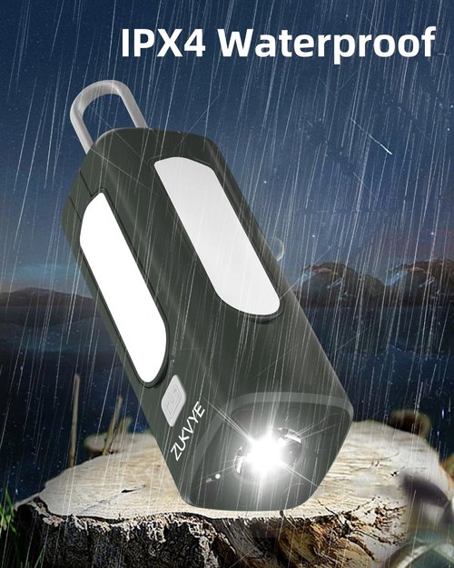 ZUKVYE 2 Pack Rechargeable LED Camping Lantern - Waterproof Tent Light with 8 Light Modes, Perfect for Camping, Hurricane, Emergency, Hiking, Fishing
