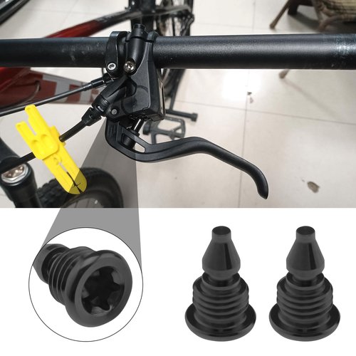LT Easiyl 2Pcs Bicycle Bleed Screws for Lever Reservoir T25 Compatible with Magura EBT Bike Titanium Alloy Bolts Bicycle Fuel Tank Oil Filling Hole Screw Black