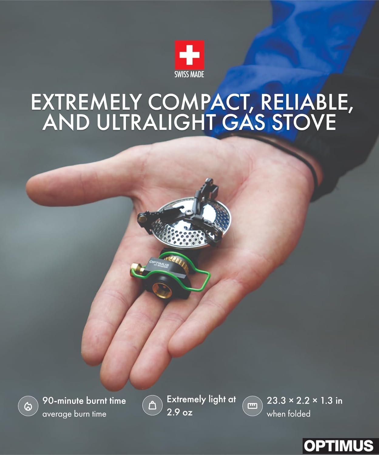 Optimus Crux 8019260 Lightweight Camping Stove - Portable Hiking Cookware