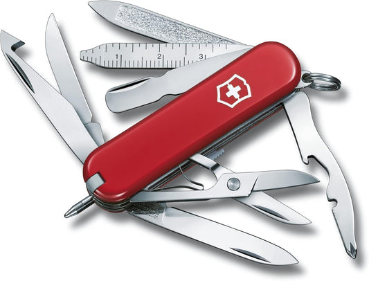 Victorinox Swiss Army Minichamp Pocket Knife, Red, 58mm