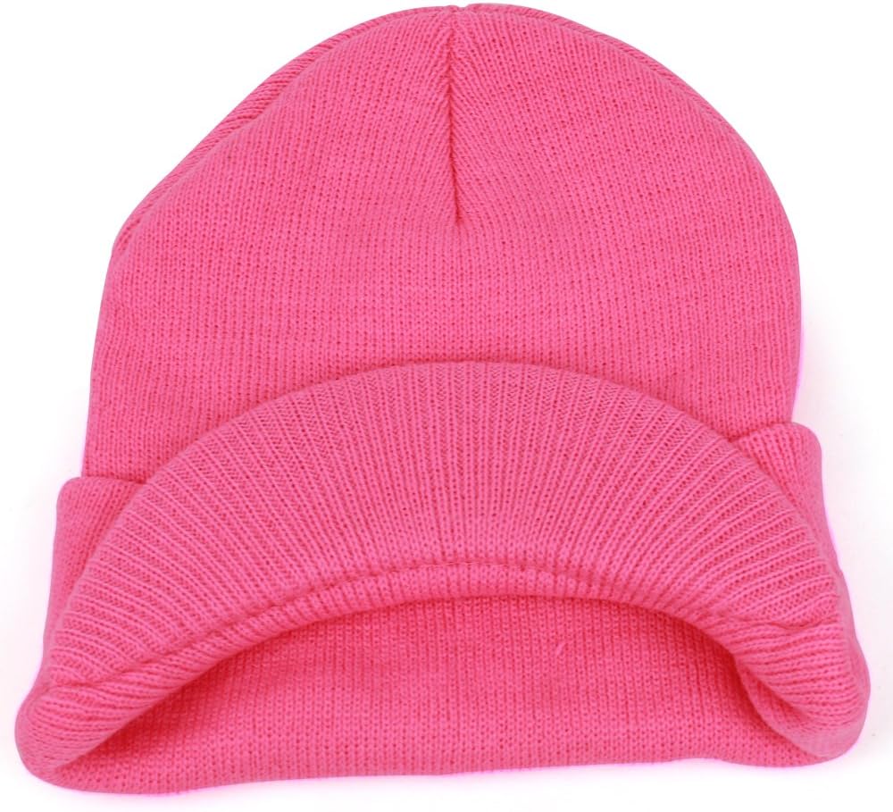 Armycrew Neon Snug Fit Knitted Beanie Visor Cap