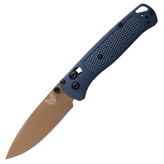 Benchmade - Bugout 535 EDC Knife with Crater Blue Grivory Handle (535FE-05)