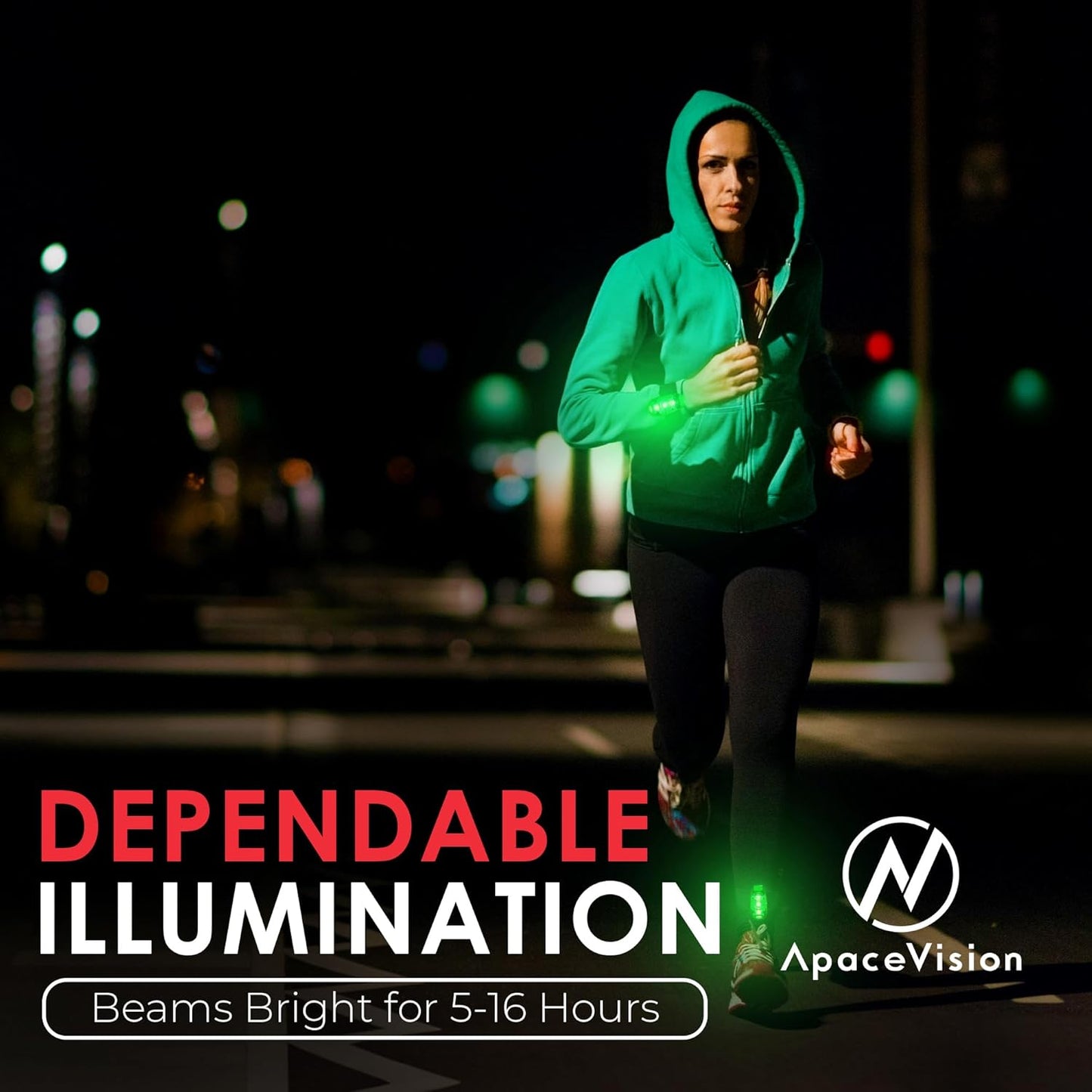 EverLightFX USB Rechargeable LED Safety Light (2 Pack) by Apace - Super Bright Bike Tail Light Works Brilliantly as Running Light for Joggers, Pets, Bicycle Strobe or Rear Clip On Lights