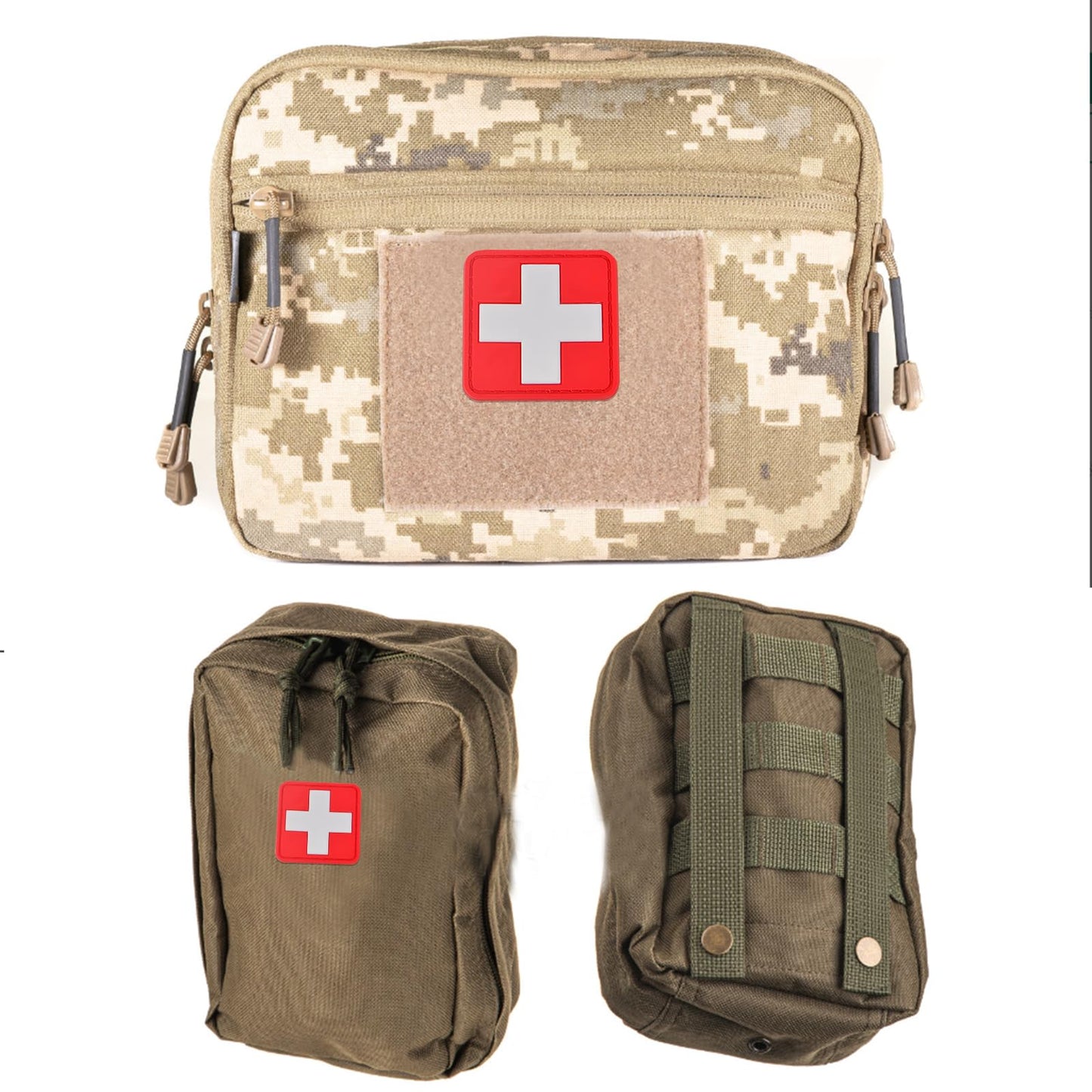 FORWOMLM 10pcs Medic Red Cross Patches First Aid Morable Patch Armband Tactical Military Bag Accessories for IFAK, EMS, EMT Trauma Pouch, Nurse Doctor Emergency Logo