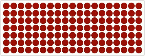 LiteMark Reflective White 0.5 Inch Dot Sticker Decals for Helmets, Bicycles, Bike - Pack of 133 Pcs