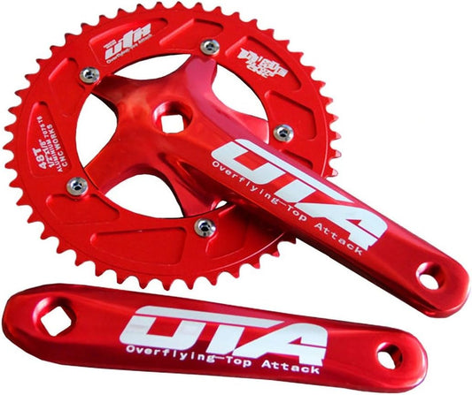 SENQI Bicycle Chain Wheel Fixed Gear 48T Aluminum Alloy CNC Cycling Racing Bike Accessories with Crank