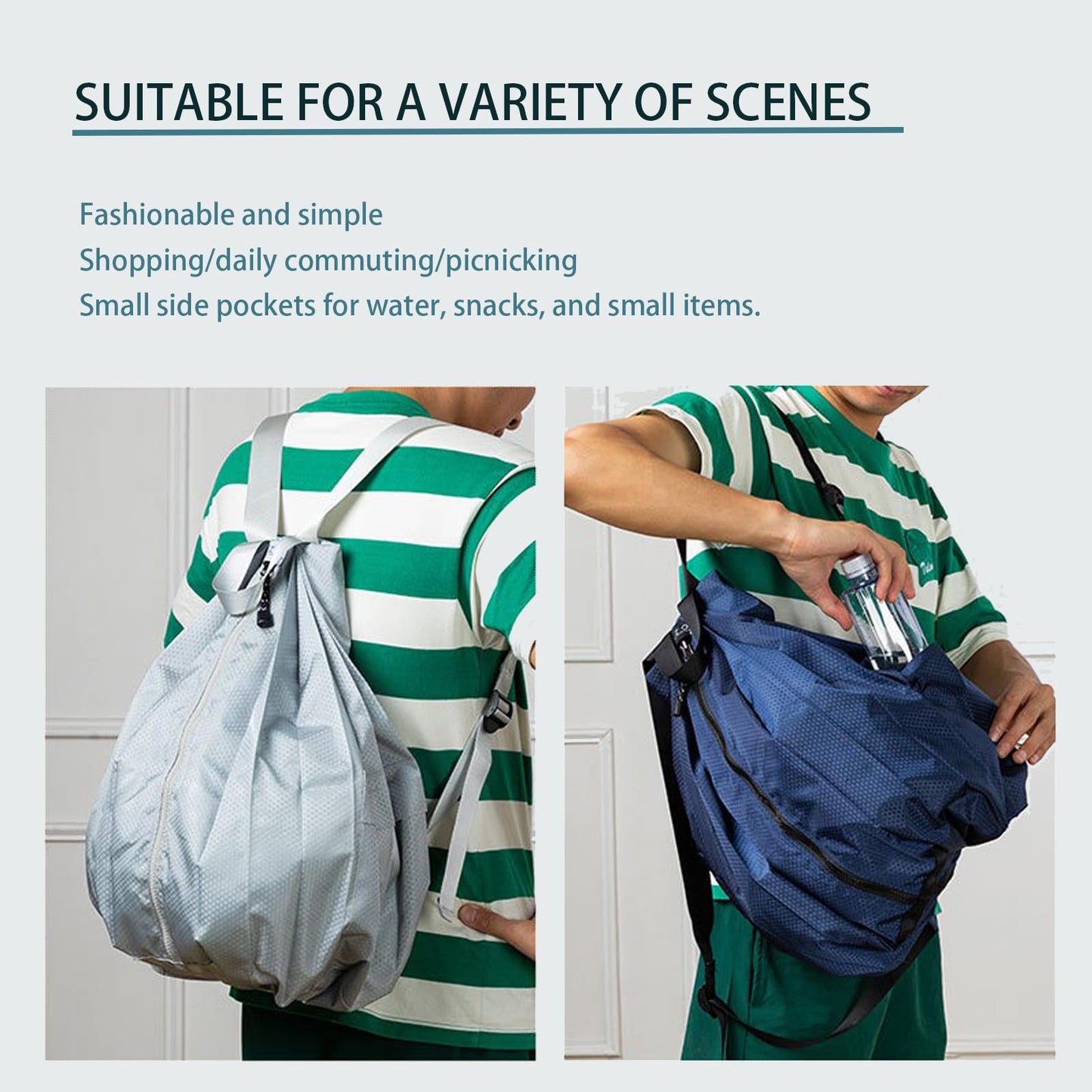 HCWENZH Hiking Backpack Foldable,Small Daypack Lightweight Packable Backpack Travel Casual Shoulder Bag for Women Men (Black)