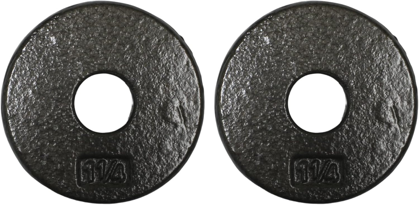 Ader Standard 1" Hole Cast Iron Weight Plate 1.25lb, 2.5lb,5lb, 7.5lb,10lb, 12.5lb,20lb. 25lb,50lb