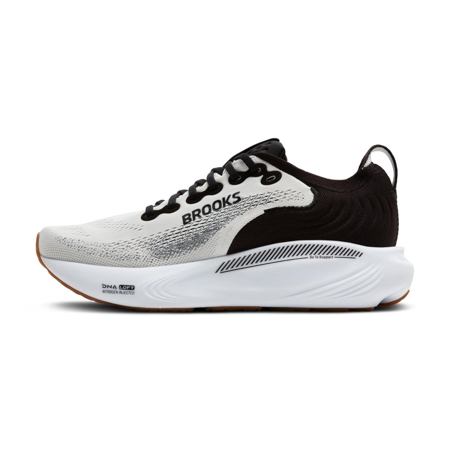 Brooks Women’s Adrenaline GTS 25 Supportive Running & Walking Shoe - White/Black/White - 10 Medium