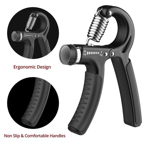 S SportEase Grip Strength Trainer & Hand Gripper Strengthener – Enhance Forearm, Wrist & Hand Power | Best Hand Strengthening Devices & Grip Strength Tester for Athletes, Climbers, Rehab & Daily Use