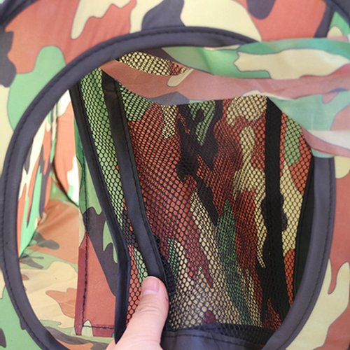 Wingswinmax Foldable Airsoft Target Tent Trap Slingshot BB Trap Net Auto Pop-up Shooting Target Tent BB Target Holder Case-Camouflage