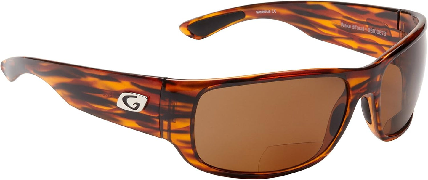 Wake Polarized Bifocal Sunglass with Freestone Brown Lens