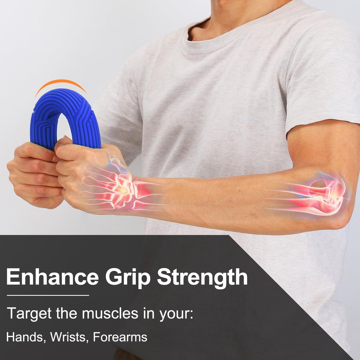 Flex Therapy Strengthener Bar for Tennis Elbow, Golfers Elbow, Tendonitis, Wrist and Forearms Pain Relief - Physical Therapy Resistance Bar