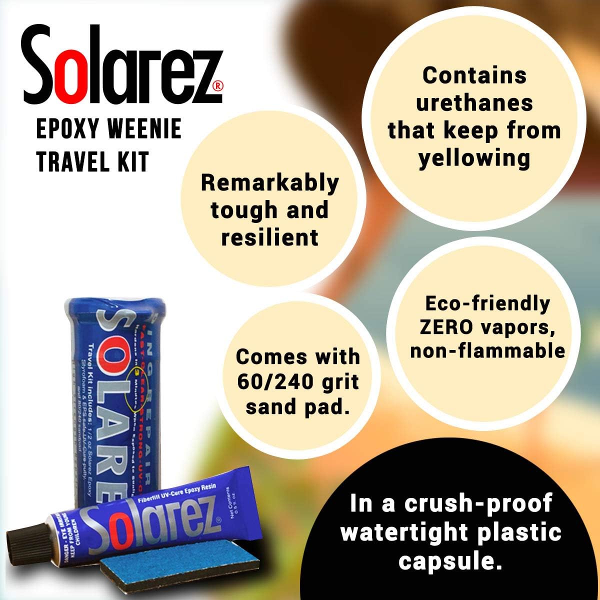 SOLAREZ Artisan Epoxy Resin Kit - Clear, UV-Resistant, 16 oz for Crafts & Repairs
