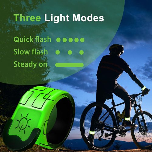 Rivsli Reflective LED Armband,1 Pack,USB Rechargeable Safety Light for Runners,High Visibility Light Up Band Reflective Led Bracelet for Night Walking Jogging Cycling Running Gear
