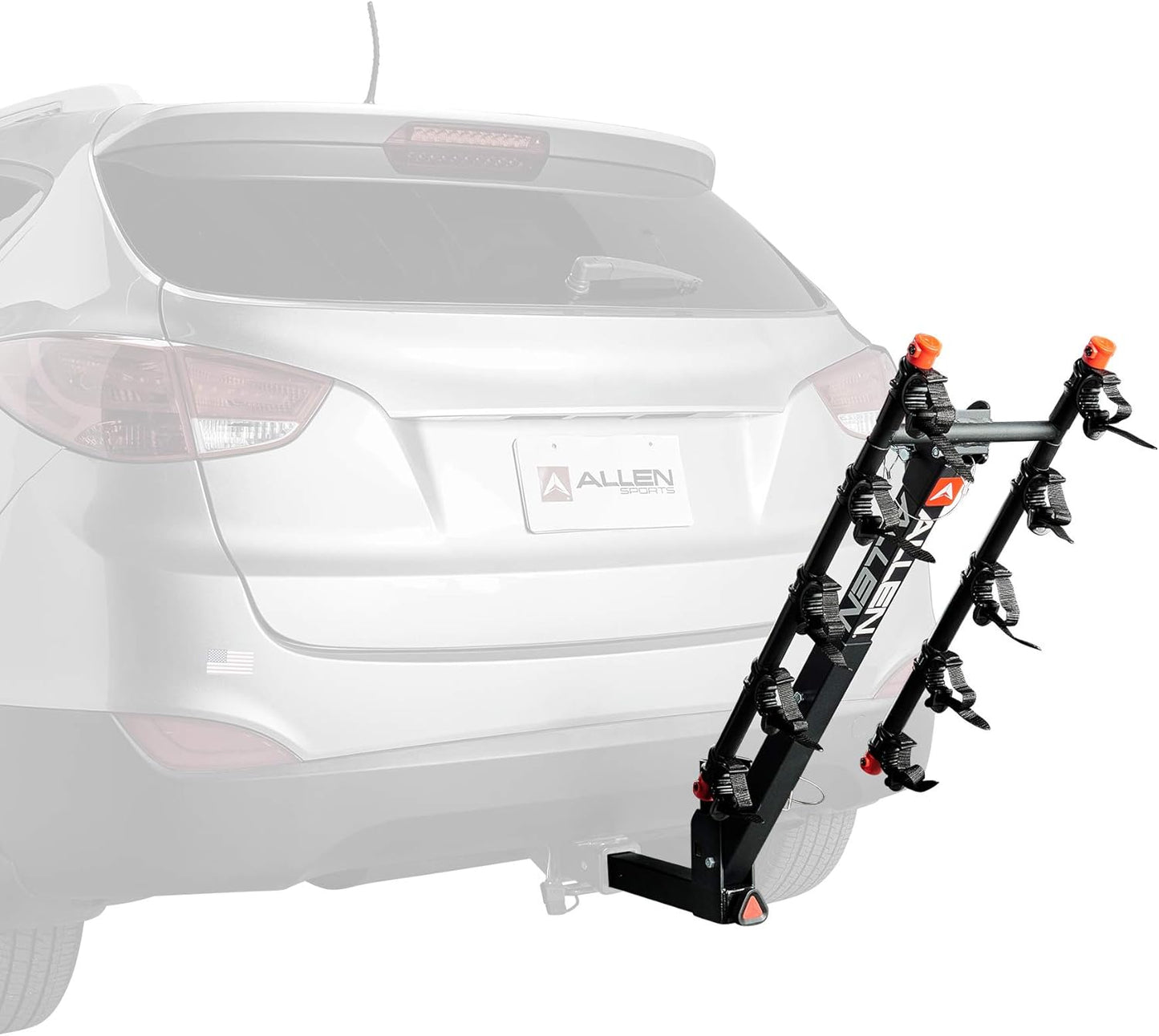 Allen Sports Deluxe Locking Quick Release 5-Bike Carrier for 2 in. Hitch, Model 552QR , Black