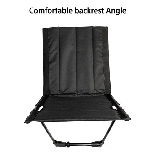 Yewaii Foldable Adult Flip Seat, Foldable Pool Chairs, Portable Outdoor Chair for Poolside, Tailgating, Camping, Sporting Events, Picnic and Beach Chair (Black)