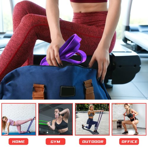 RUBMATE Resistance Bands, Long Resistance Bands Set for Working Out, Fitness, Training, Pull Up Assist Bands - Workout Bands, Exercise Bands, Physical Therapy for Men Women