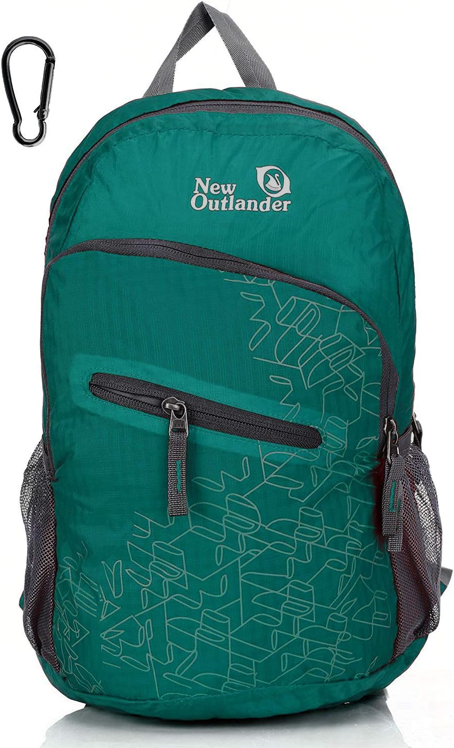 Outlander Packable Handy Lightweight Travel Hiking Backpack Daypack, Black