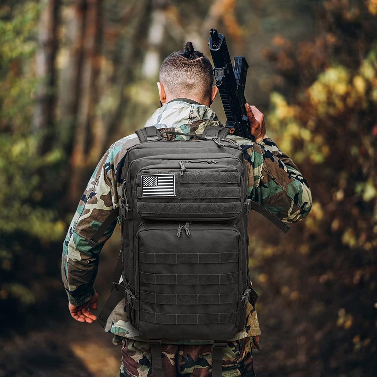 G4Free 45L Military Tactical Backpack 3 Day Assault Survival Molle Pack Bug Out Bag Travel Fishing Backpack Rucksack