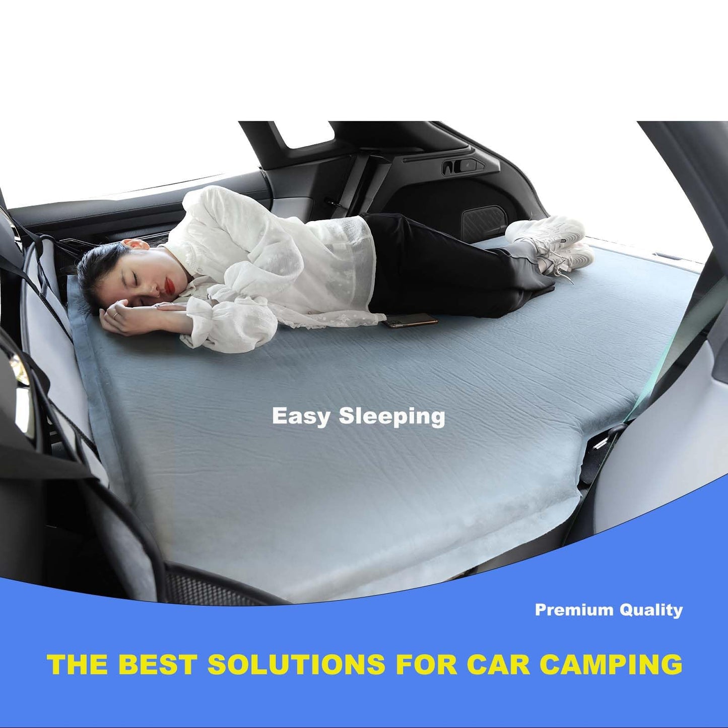 (Black) Car Camping Essentials,Increase Cargo Car Bed Space,Mattress Accessories for SUV with Flate Trunk,Tesla Model Y,RAV4,CRV,X-Trail,Outback,Highlander,Kuga,Tiguan,Cherokee,Equinox,Explorer