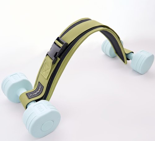 FLYBAMBOO Hip Thrust Belt for Dumbbells,Booty Belt for Hip Thrust Slip-Resistant Padding Green