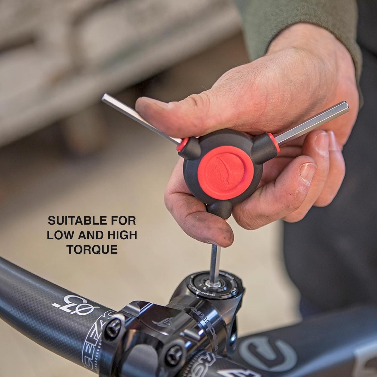 Feedback Sports | Fixed 3-Way Bicycle Torx Wrench Set | T25/T28/T30 | W/Dual Density Overmolded Rubber Grip