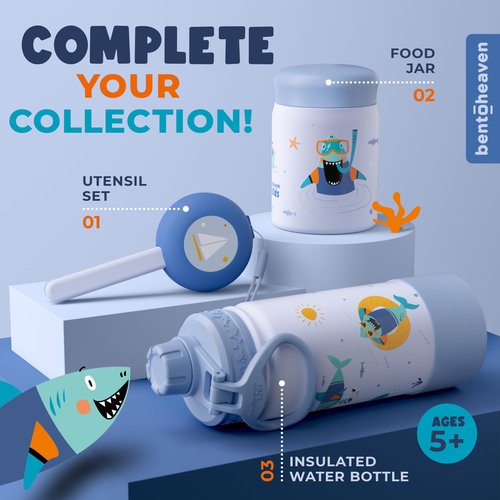 Bentoheaven Silicone Water Bottle Boot - Noise & Scratch Protector Sleeve for 3-inch Diameter Bottles, Tumbler & Cup (17-40 oz), Bottom Protective Bumpers, Water Bottle Accessories (Blue)