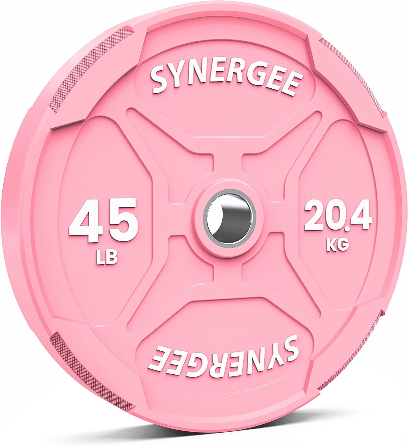 Synergee Bumper Plates – Durable Olympic Weight Plates, Low-Bounce Rubber for Strength Training, Powerlifting, and Functional Workouts.
