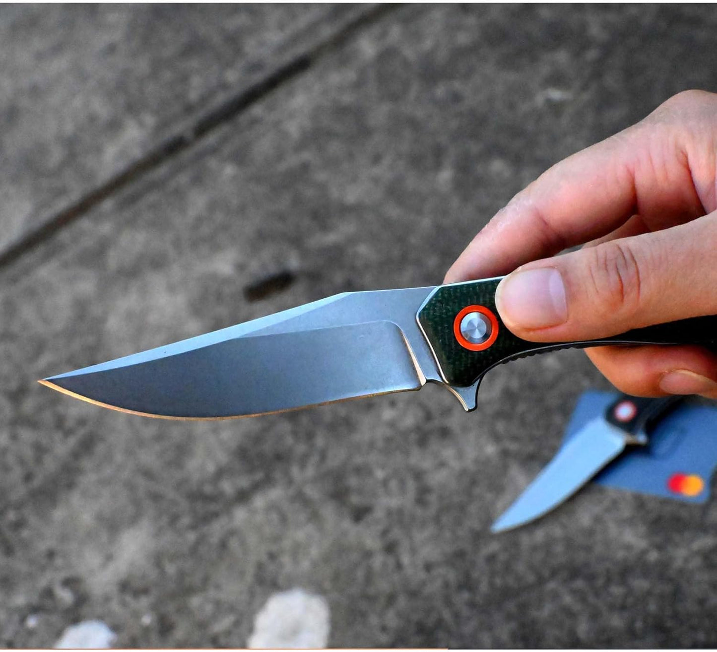 YAK & YETI Premium Micarta Handle Folding Knife- Everyday Carry Knife for Men and Women - Indoor or Outdoor-Camping and Hunting knife-D2 steel Blade(Black)