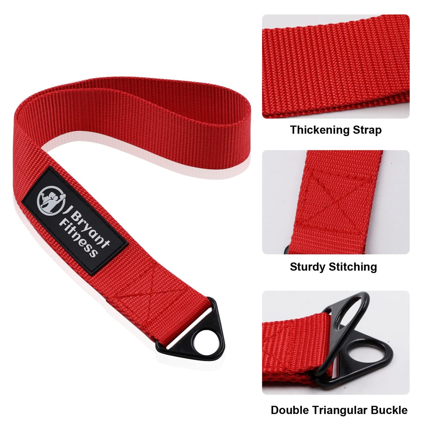 J Bryant Arm Wrestling Training Belt with Loading Pin, Wrist Forearm Muscle Strengthener Strap, Arm Wrestling Training Equipment with Carabiner, Home Gym Workouts Cable Machine Attachments