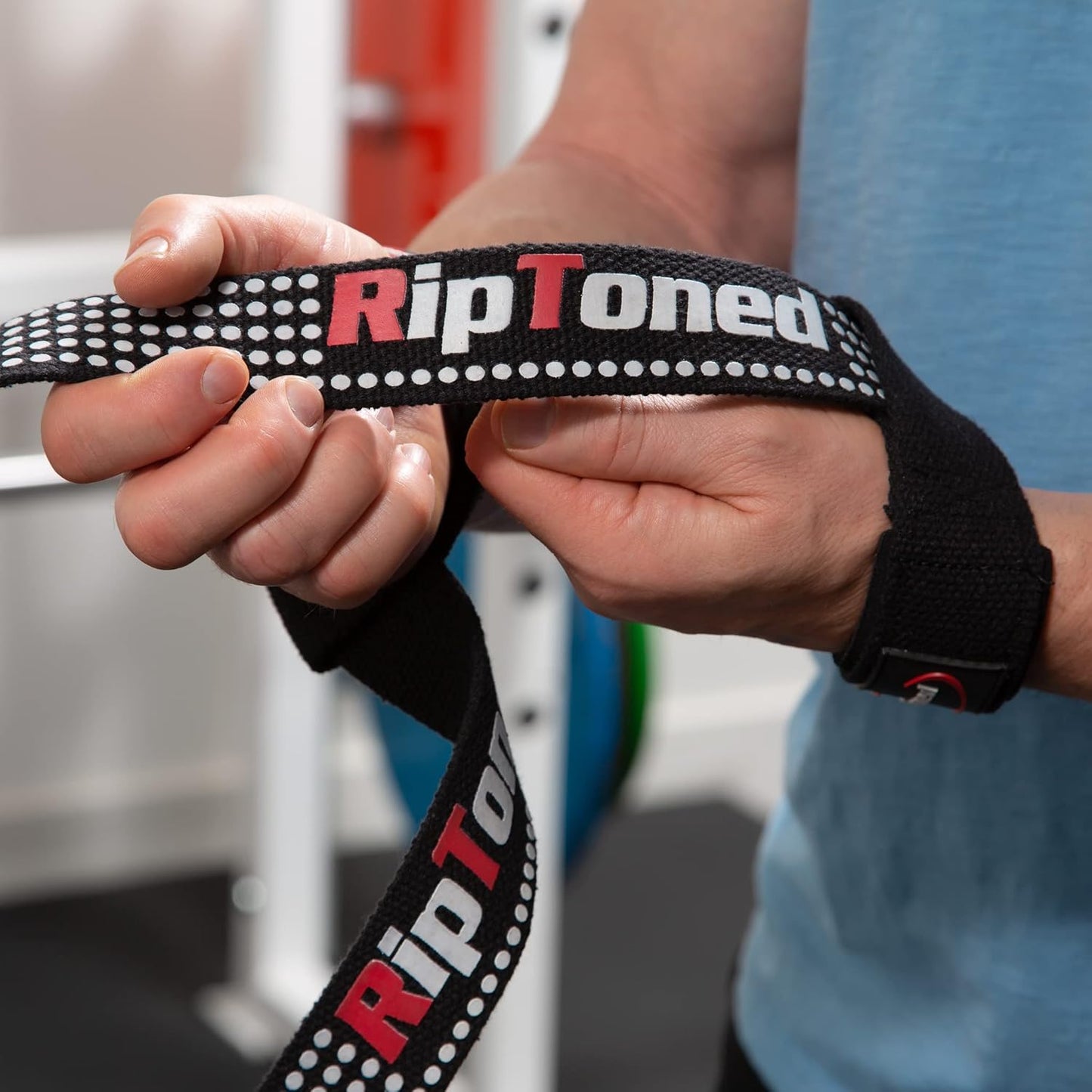 Rip Toned Performance Wrist Straps For Weightlifting - 23" Weight Lifting Straps for Men, Women (Padded) - Cotton Gym Wrist Wraps for Deadlift, Strength Training, Powerlifting, Bodybuilding