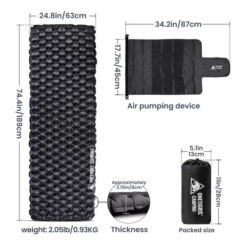 OneTigris Obsidian UL Sleeping Pad and COSMITTO Tent