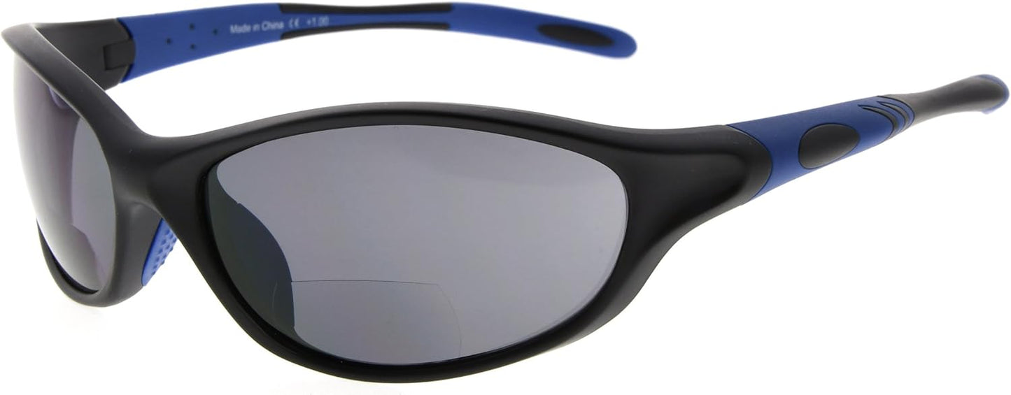 Eyekepper TR90 Frame Bifocal Sports Sunglasses Baseball Running Fishing Driving Golf Softball Hiking Sunshine Readers