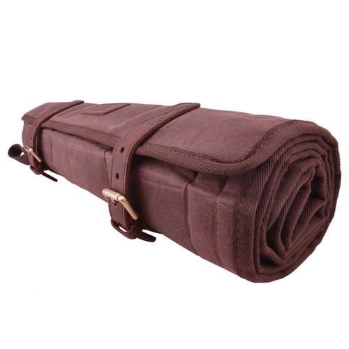 Roll-up Canvas Gun Cleaning Mat Pad (Coffee)