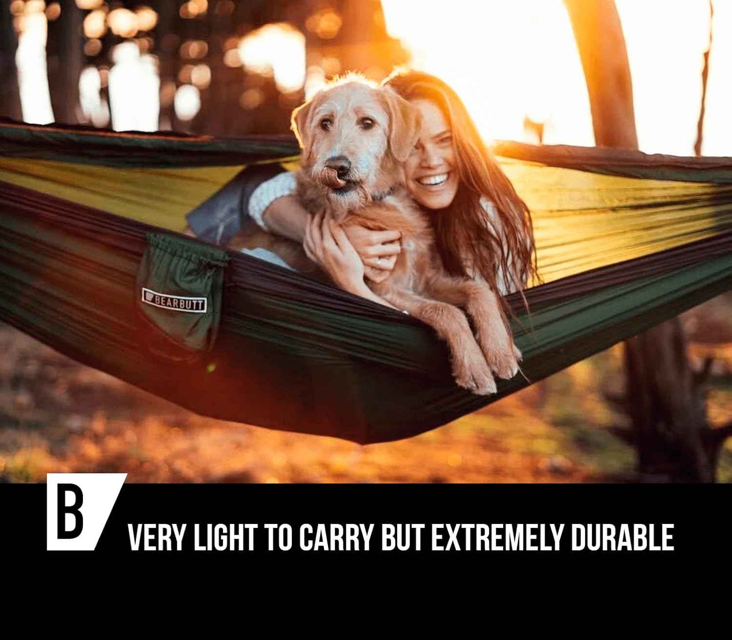 Premium Double Hammock with Tree Straps - Durable, Portable & Comfortable