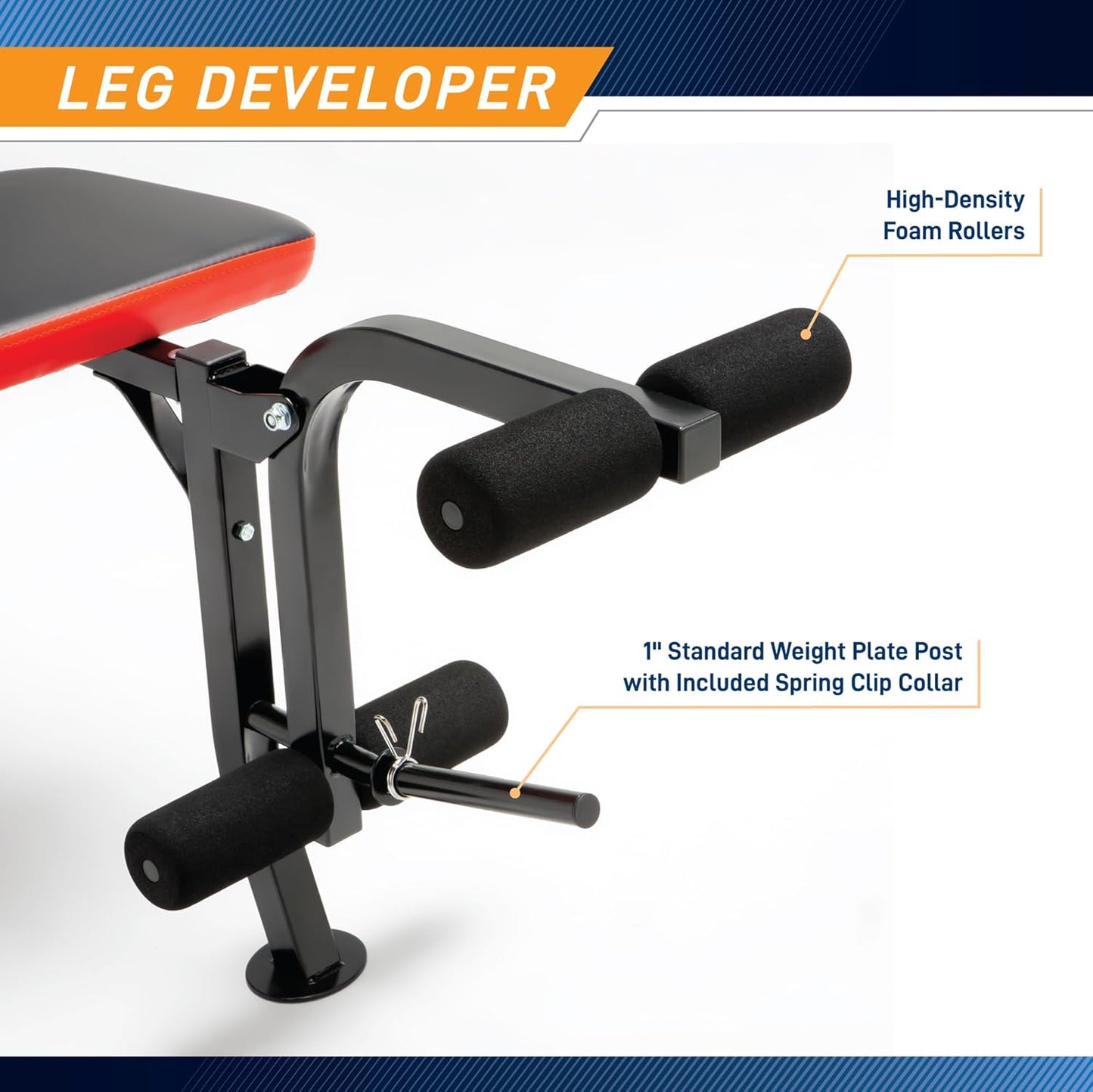 Marcy Standard Weight Bench with 80lbs to 100 lbs Vinyl-Coated Weight Set for Strength Training, Weight Lifting for Personal Home Gym