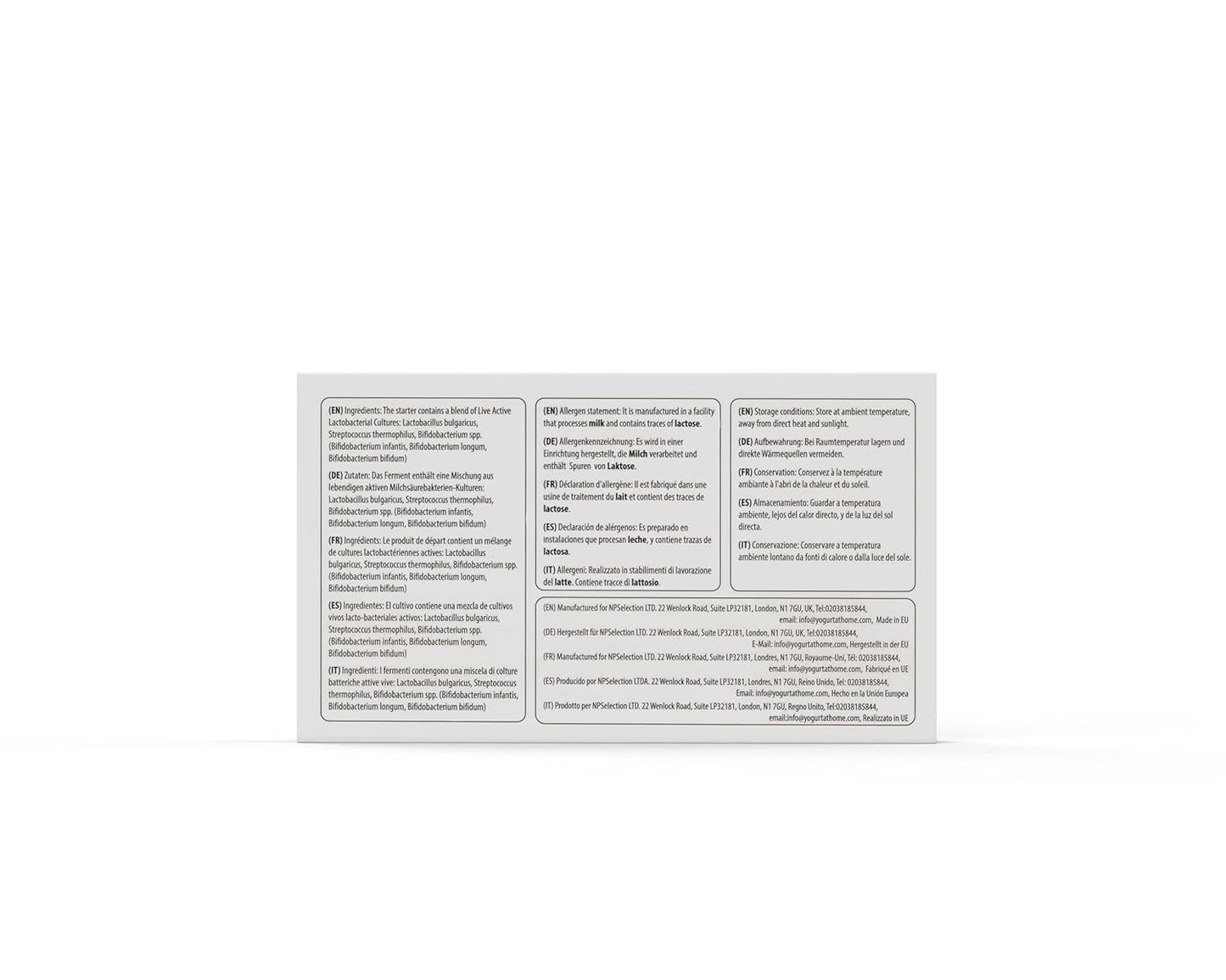 Yogurt Starter Cultures - 3 Freeze-Dried Sachets for Bifido Yogurt Making