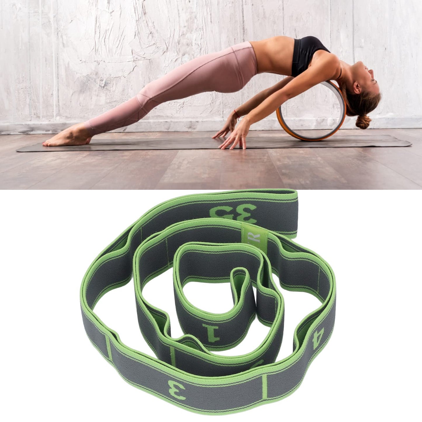 Stretch Band Strap Number Elastic Stretching Strap Exercise Bands Yoga Equipment for Exercise Fitness Workout Physical Therapy