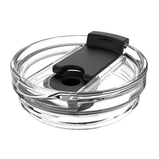 Sursip 3.6-Inch Replacement Lid - Compatible with Zenbo/Zukro 30/40/50oz Tumblers (Fits 3.6" Screw Lids Only), Leakproof Travel Mug Cover, BPA-Free (Clear)