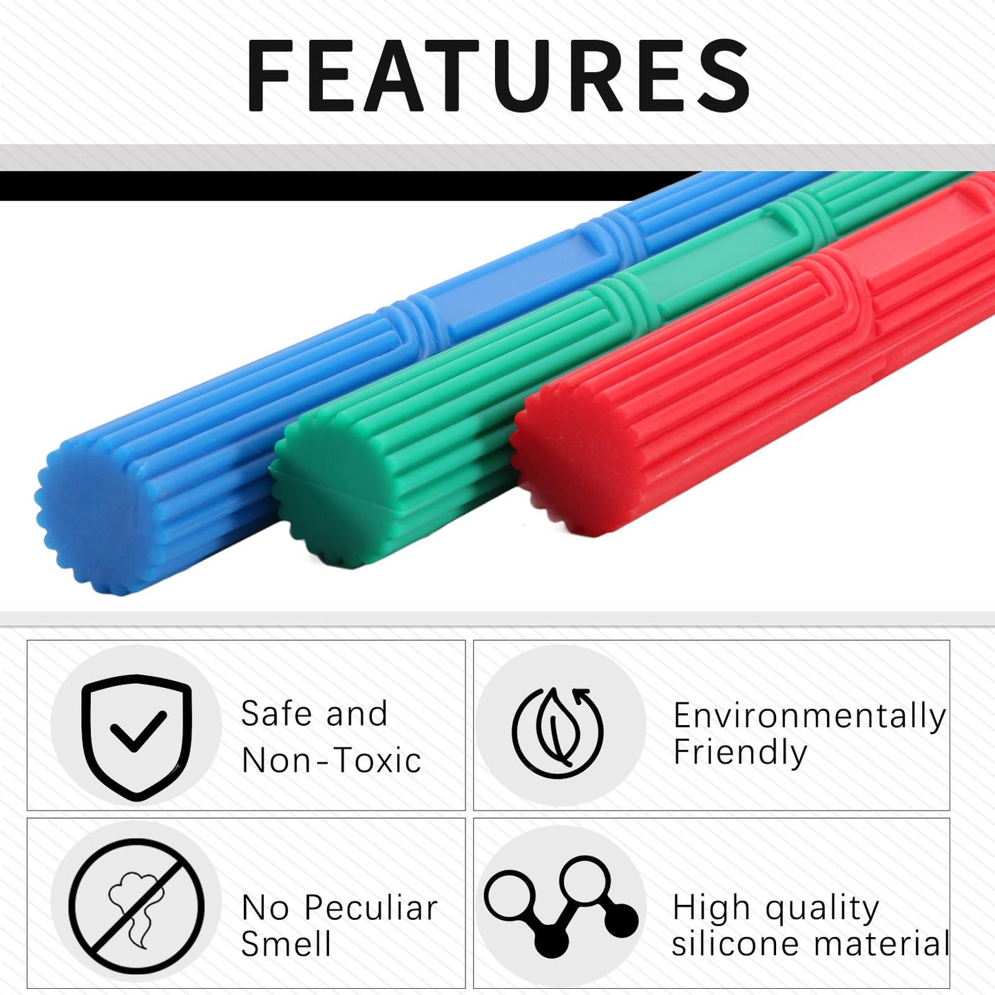 FlexBar for Physical Therapy, Tennis Elbow Therapy Bar Improves Grip Strength, Relieve Tendonitis Pain, Resistance Bar for Golfers Elbow Wrist Forearms Pain Relief - 3ps