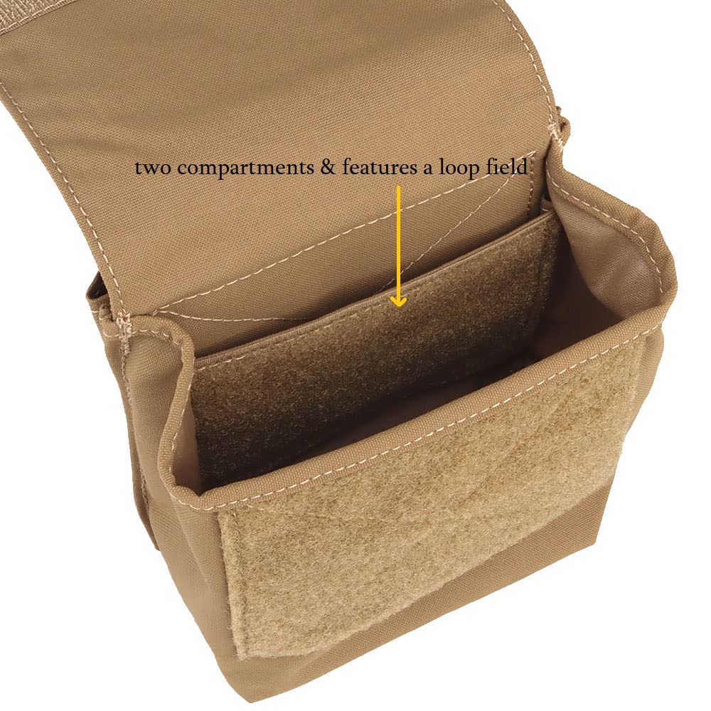 GYDEHUTJ Molle Multi-Use Pouches, Tactical 5.56 7.62 Magazine Pouch GP Storage Bag 2 in 1 for Duty Belt Vest