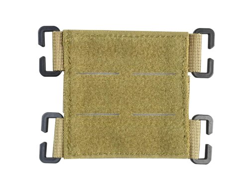 Molle Patch Display Holder,Hook and Loop Tactical Morale Patches Board Molle Attachment Molle Patch Panel with Laser Cutting Loop for Backpack Tactical Vest (Khaki 3")